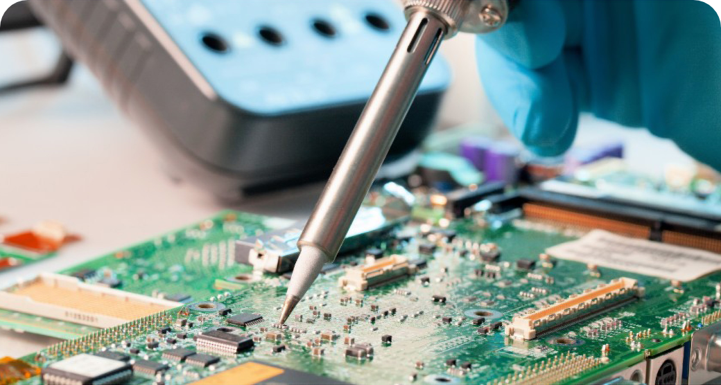 Soldering a board